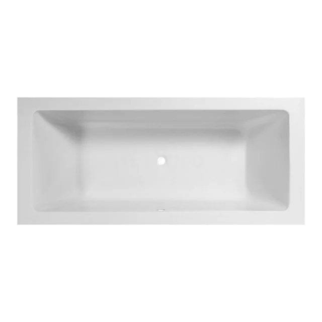 Ponza Badewanne | 200x90cm Acryl Matt Weiß Slim Edge Design, extra tief XZ01-2090XLSM Rechteckige weiße Badewanne aus Acryl, schlankes Design, ideal für ein modernes Badezimmer.