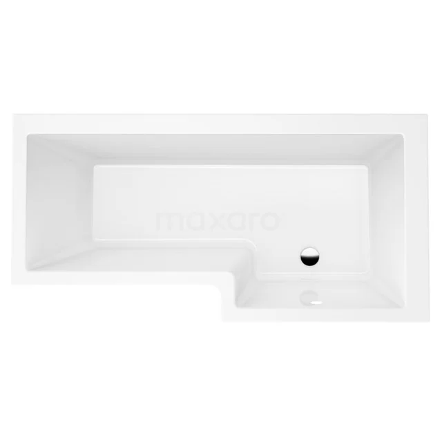 Weiße Eckbadewanne aus Acryl mit rechteckigem Design, ideale Wahl für luxuriöse Badezimmergestaltung.