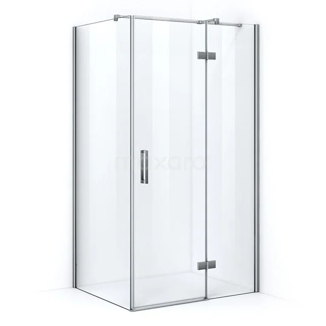 Pearl Duschkabine | 120x90 cm Chrom Drehtür Rechteck CPB0966320C Glas Duschkabine mit Eckeinstieg, Aluminiumverarbeitung und modernem Design, ideal für eine stilvolle Badezimmergestaltung.