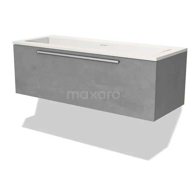 Grey hanging bathroom unit with drawers, ceramic vanity units with basin and sleek design, perfect for modern bathrooms.