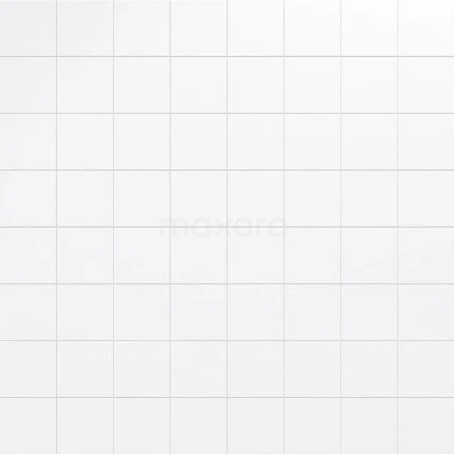 Weiße keramische Badezimmerfliese mit glänzender Oberfläche, ideal für einen frischen und modernen Look.