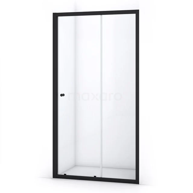 Ruby Allure Shower door | 110 cm Matte black Clear glass Sliding door S0820-1100MN