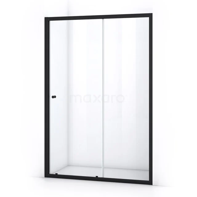 Ruby Allure Shower door | 130 cm Matte black Clear glass Sliding door S0820-1300MN