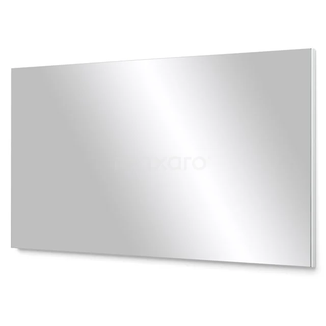 Badkamerspiegel Liso 120x60cm Wit M02-1200-42400N Rechthoekige spiegel met strak design, voorzien van een aluminium rand, ideaal voor moderne badkamerdecoratie.