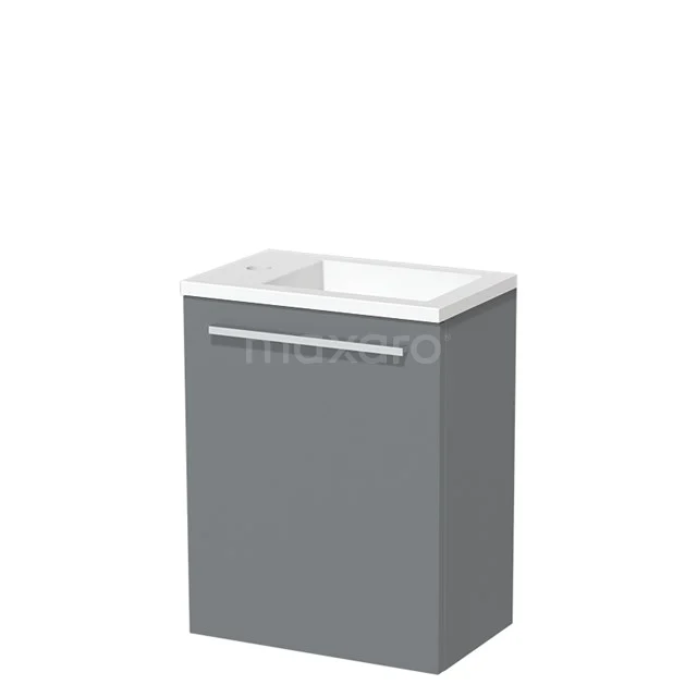 Modulo Pico Toilet unit with basin | 40 cm Mid grey Flat front Solid surface TMW10-00249