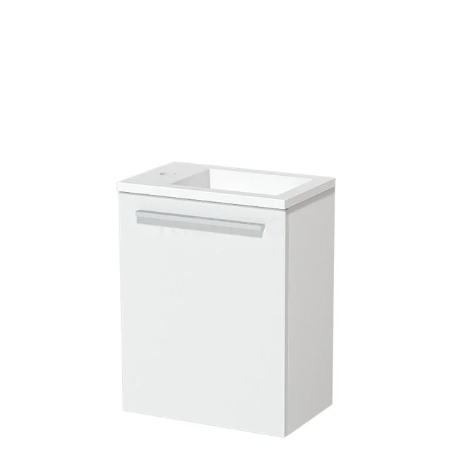 Modulo Pico Toiletmeubel met wastafel | 40 cm Mat wit Vlak front Solid surface TMW10-00257