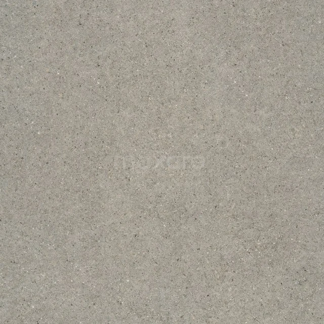 Graue keramische Badezimmerfliese, Betonlook, matt verarbeitet, langlebiges Material geeignet für Böden und Wände.