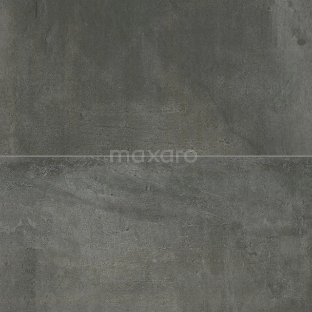 Dunkelgraue Keramikfliese mit Betonlook, ideal für moderne Badezimmerböden oder -wände, langlebig und wasserbeständig.