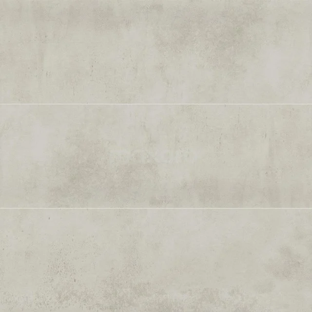 Atelier Ivory Floor/wall tile | 30x90 cm Grey Concrete look 304-070201 Light grey rectangular bathroom tile with concrete-look finish, suitable for floor and wall, Series Urban Concrete.