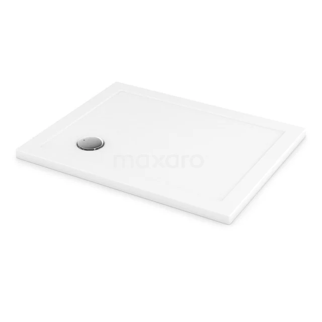 Duschwanne / Duschtasse 100x80cm Rechteckig Acryl mit Anti-Rutsch-Oberfläche DBAR1008AS Weiße rechteckige Duschwanne mit Abflussloch, hergestellt aus hochwertigem Acryl, ideal für ein modernes Badezimmer.