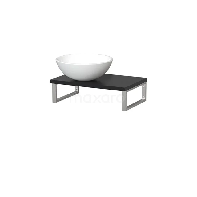 Modulo Pico Basin worktop with countertop wash basin | 41 cm Matte black Matte white Ceramic TMK01-00179