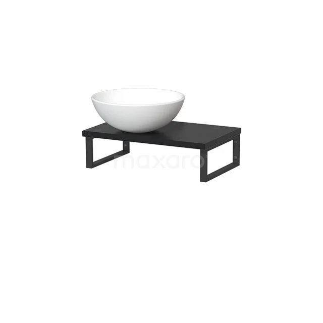 Modulo Pico Basin worktop with countertop wash basin | 41 cm Matte black Matte white Ceramic TMK01-00193