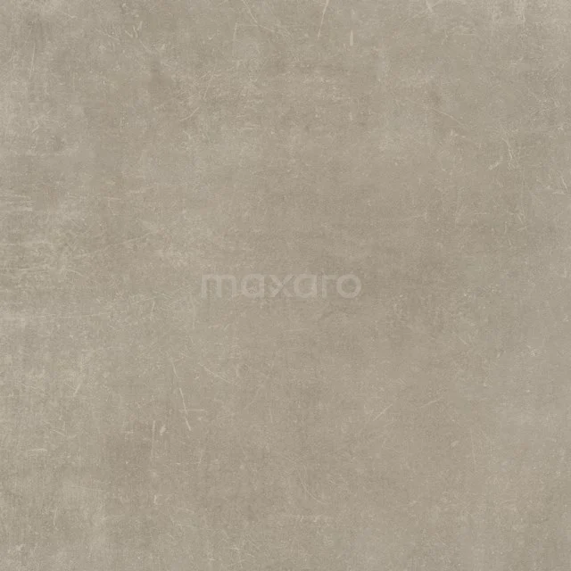 Beige keramische Bodenfliese mit Betonlook, ideal für einen stilvollen und minimalistischen Badezimmerboden.