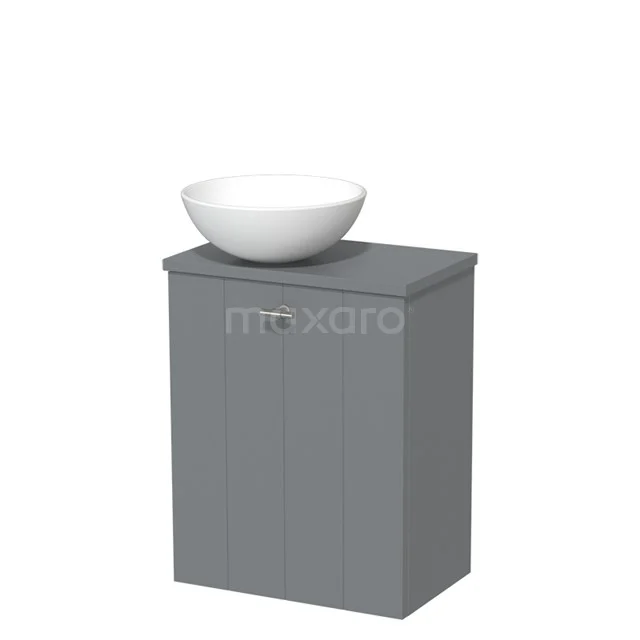 Toiletmeubel met Waskom Keramiek Modulo Middengrijs 41 cm TMK10-06961