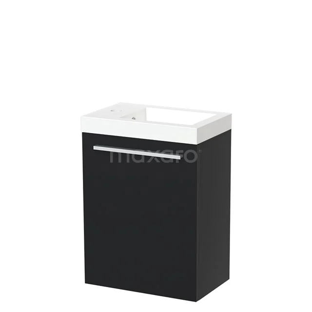 Modulo Pico Toilet unit with basin | 40 cm Matte black Flat front Mineral marble TMW10-00267