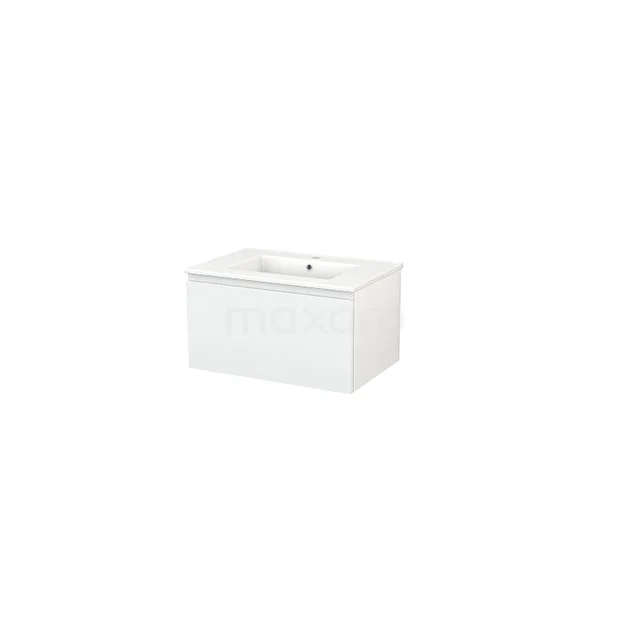 White rectangular vanity unit made of ceramic with modern design, ideal for a stylish and practical bathroom.