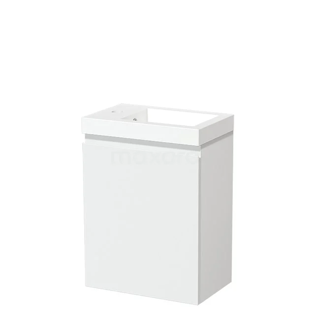 Modulo Pico Toilet unit with basin | 40 cm Matte white Handleless front Mineral marble TMW10-00297