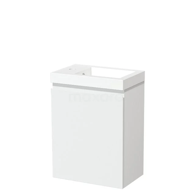 Toiletmeubel met Wastafel Mineraalmarmer Glanzend Modulo Mat Wit 40 cm TMW10-00297