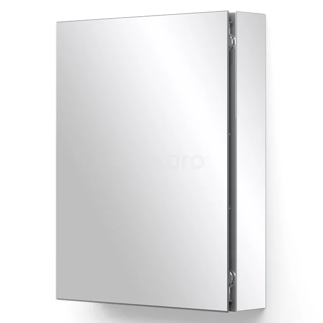 Mirror cabinet Mio 50x66cm Aluminium 1 Door K03-0500-45605