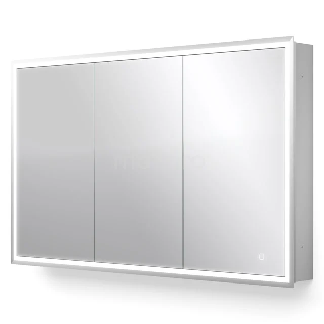 Inbouw Spiegelkast met Verlichting Trento 120x70cm Spiegelverwarming en Stopcontact K40-1200-55504