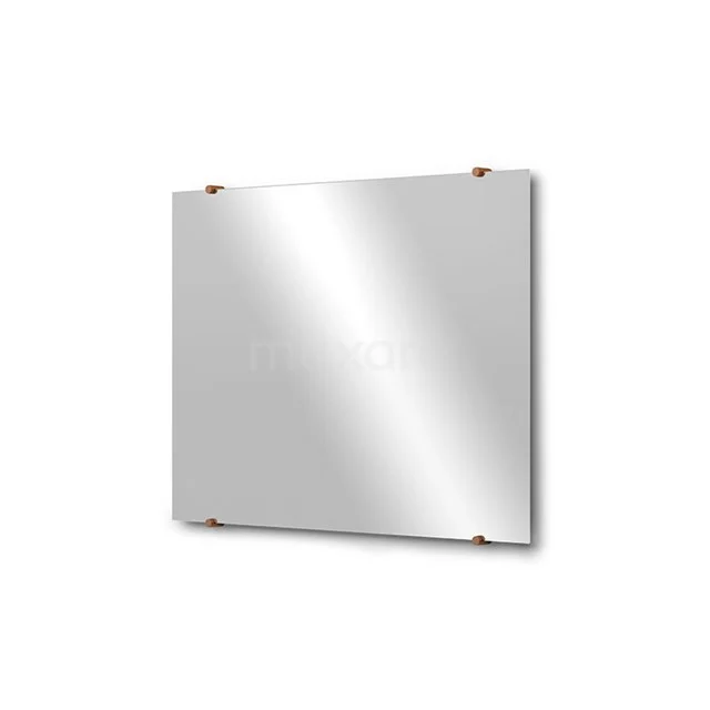 Bathroom mirror Solo 80x60cm Mirror holders Round Copper M01-080620KP