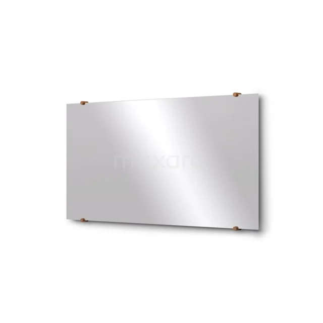 Rechteckiger Spiegel mit Aluminiumrahmen, perfekt für moderne Bäder, geeignet für Wandmontage.