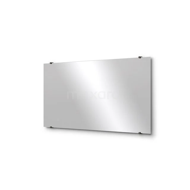 Rechteckiger Spiegel mit silberner Umrandung, ideal als Wandspiegel im Badezimmer für eine moderne Ausstrahlung.