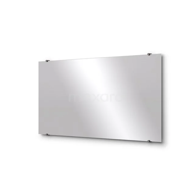 Bathroom mirror Solo 120x60cm Mirror holders Round Black metal M01-120620ZM