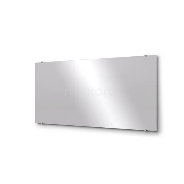 Bathroom mirror Solo 140x60cm Mirror holders Round Stainless steel M01-140620BR