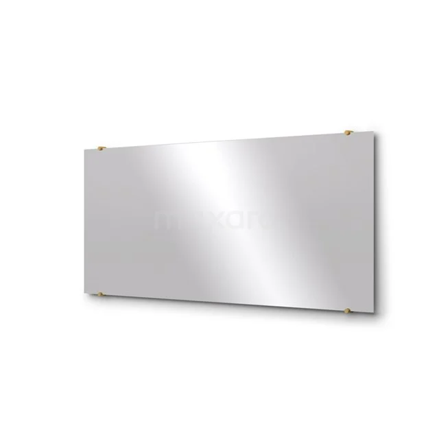 Rechteckiger Spiegel mit klarem Design, silberfarbener Rand, ideal als modernes Badezimmeraccessoire.