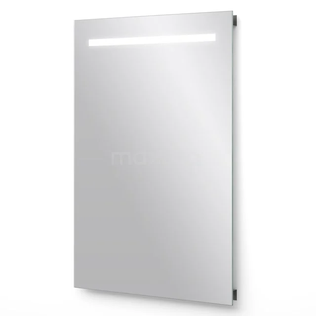 Primo Badezimmerspiegel mit LED-Beleuchtung | 60x80cm M31-0600-65505 Rechteckiger Badezimmer Spiegel mit integrierter LED-Beleuchtung, silberfarbenem Rahmen und modernem Design.