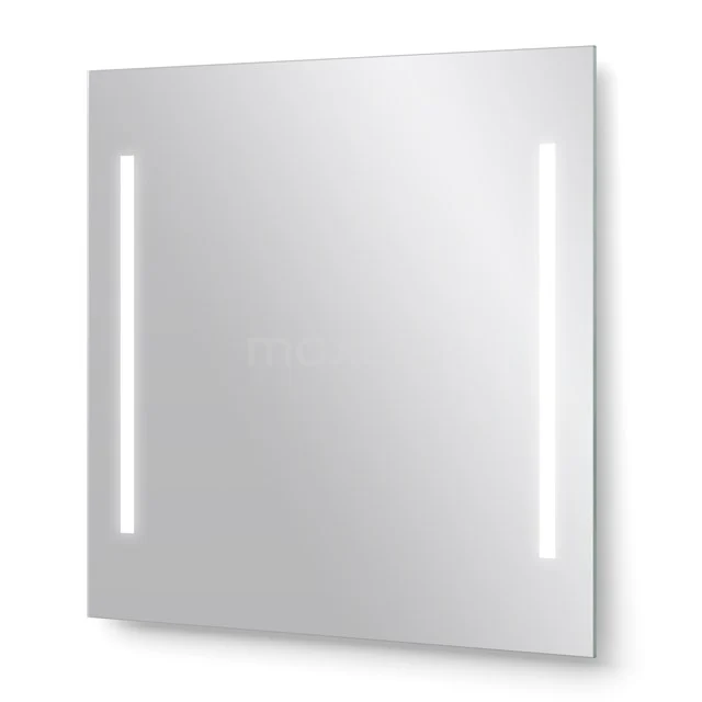 Meso Badezimmerspiegel mit LED-Beleuchtung | 70x60cm M32-0700-55505 Viereckiger Spiegel mit integrierter LED-Beleuchtung, perfekt für moderne Bäder, mit einem schlanken Design und energieeffizienten Funktionen.