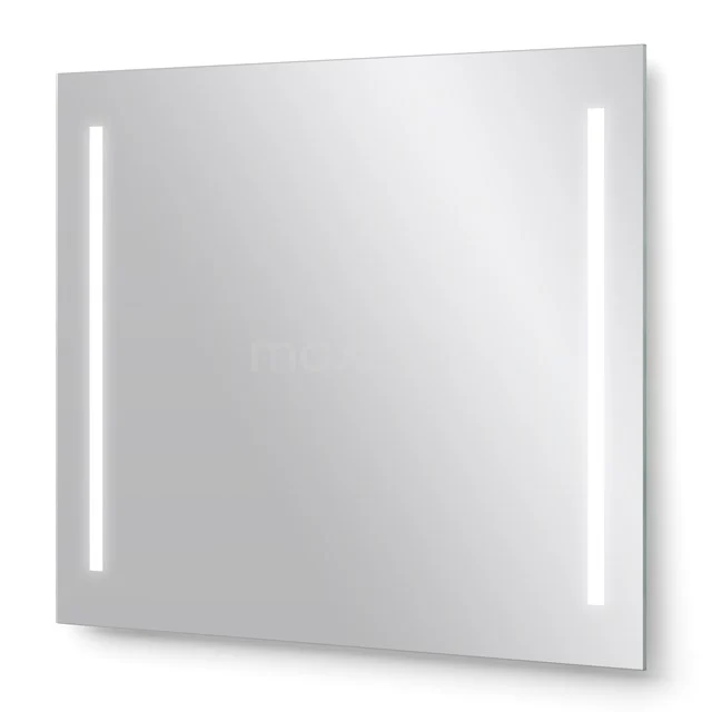 Rechthoekige badkamer-spiegel met geïntegreerde LED-verlichting, modern ontwerp, perfecte keuze voor een stijlvolle badkamer.