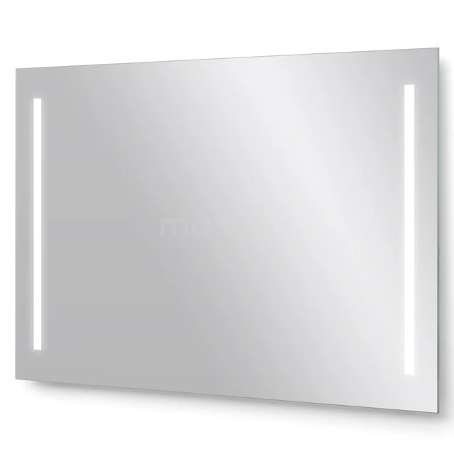 Meso Badezimmerspiegel mit LED-Beleuchtung | 100x60cm M32-1000-45505 Rechteckiger Spiegel mit integrierter LED-Beleuchtung, perfekt für moderne Bäder, hergestellt aus hochwertigem Glas.