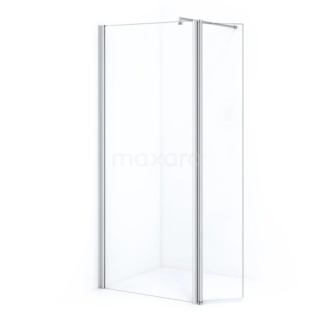 Zircon Comfort Inloopdouche | 90 cm Chroom Helder glas Vaste wand met draaibare zijwand GHD-0935013C
