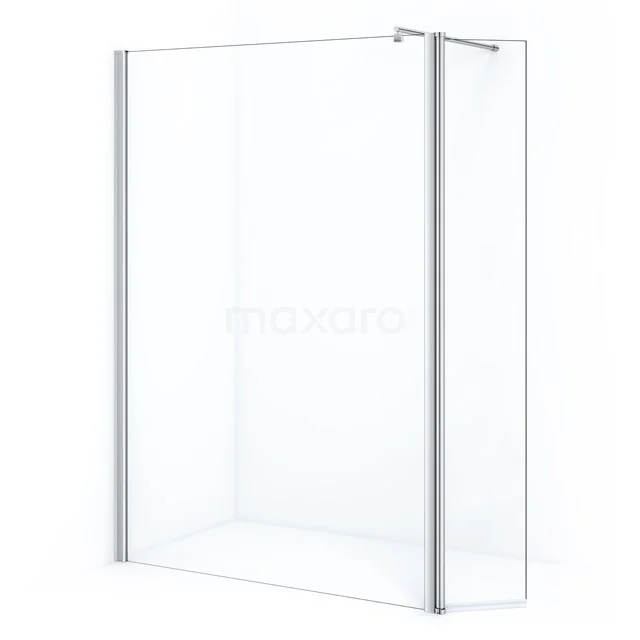 Klares Glas Duschwand mit minimalistischem Aluminiumrahmen, ideal für eine moderne Badezimmer Einrichtung.