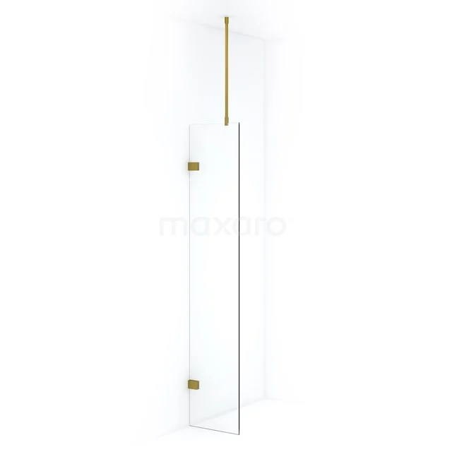 Diamond Inloopdouche | 30 cm Goud Helder glas Vaste wand IDA03720GG