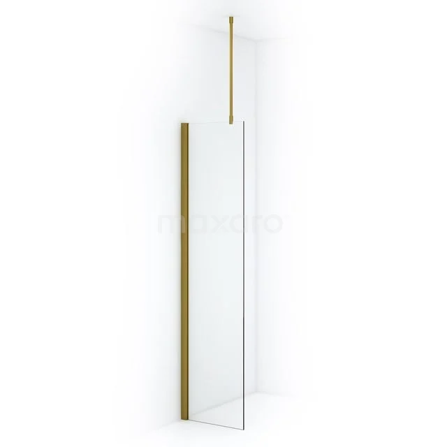 Diamond Inloopdouche | 50 cm Goud Helder glas Vaste wand IDA05710GGN