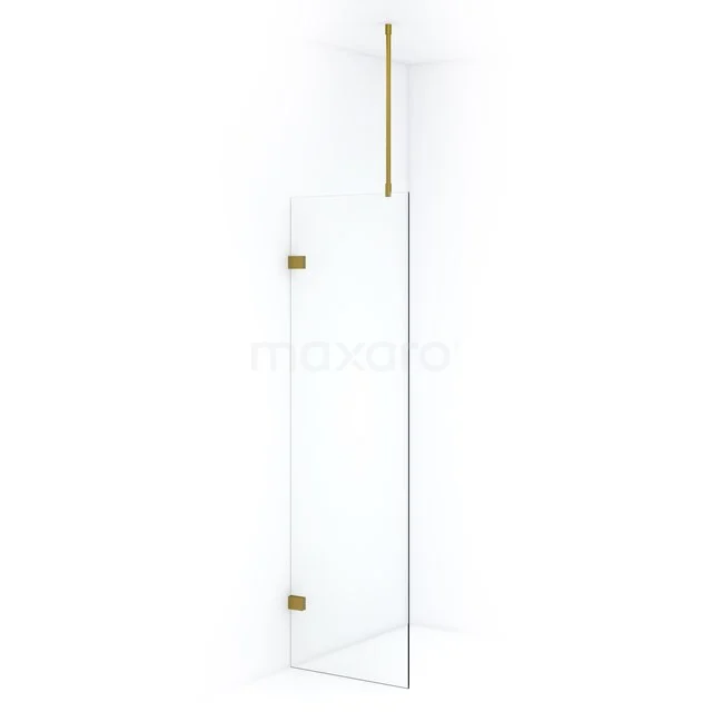 Diamond Inloopdouche | 60 cm Goud Helder glas Vaste wand IDA06720GG