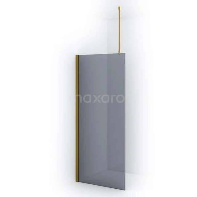 Diamond Inloopdouche | 90 cm Goud Rookglas Vaste wand IDA09711GGN