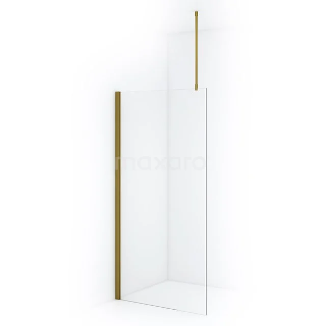 Diamond Inloopdouche | 100 cm Goud Helder glas Vaste wand IDA10710GGN