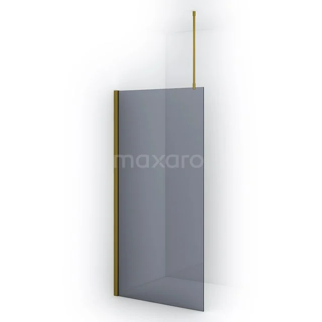 Diamond Inloopdouche | 100 cm Goud Rookglas Vaste wand IDA10711GGN