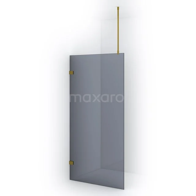 Diamond Inloopdouche | 100 cm Goud Rookglas Vaste wand IDA10721GG