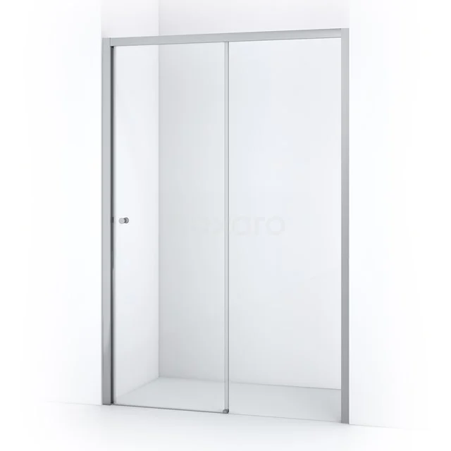Duschwand Crystal Comfort 130cm aus klarem Sicherheitsglas mit Schiebetür Chrom S1020-1300C Moderne Glas-Duschwand mit Schiebetür, Aluminiumrahmen, ideal für ein stilvolles und platzsparendes Badezimmer.