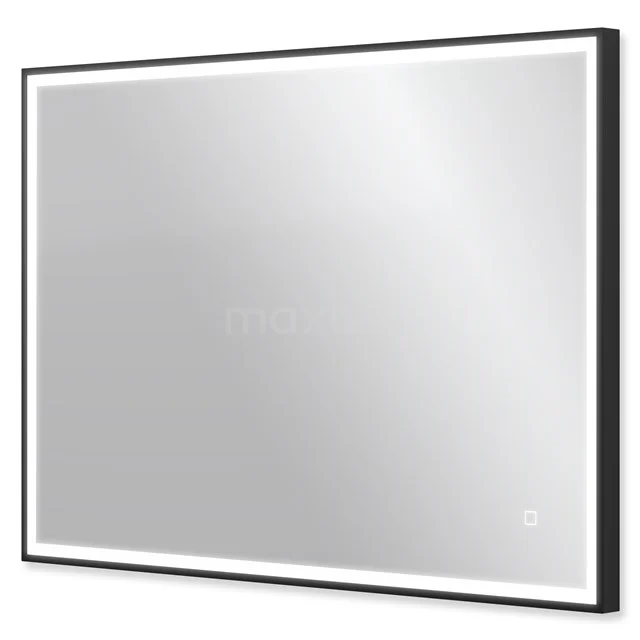 Badkamerspiegel met LED Verlichting Vivo zwart 100x70cm  M40-1000-43180