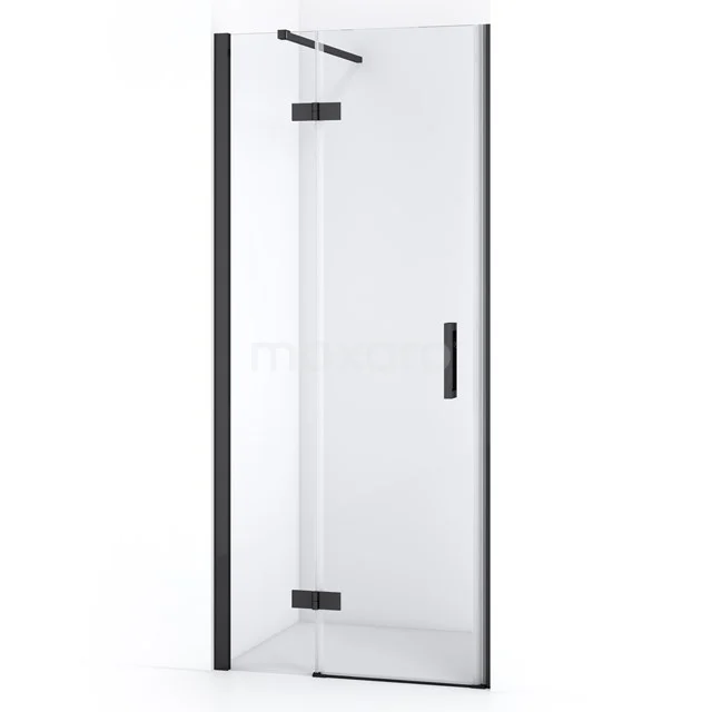 Diamond Shower door | 80 cm Black chrome Clear glass Pivot door DDB21351110BCN