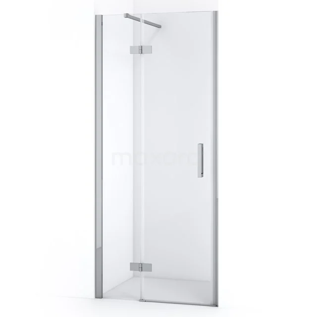 Diamond Shower door | 80 cm Chrome Clear glass Pivot door DDB21351110C