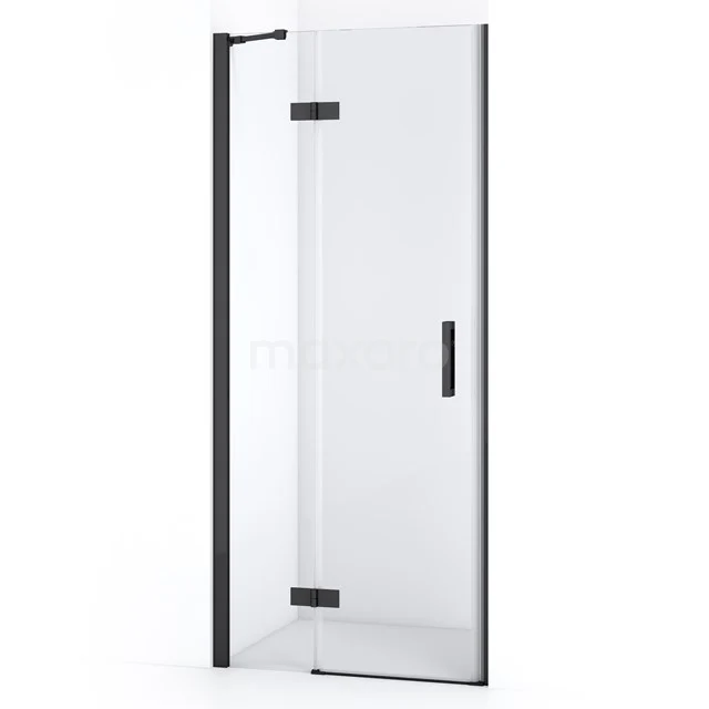 Diamond Shower door | 80 cm Black chrome Clear glass Pivot door DDB21351210BCN