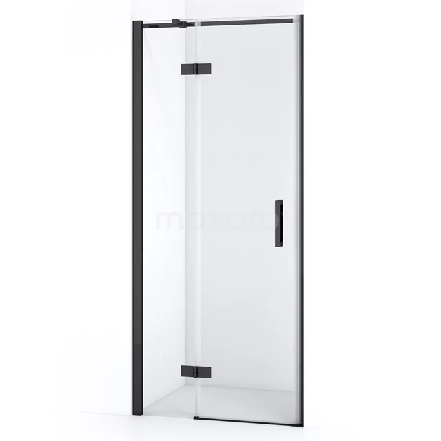 Diamond Shower door | 80 cm Black chrome Clear glass Pivot door DDB21351310BCN