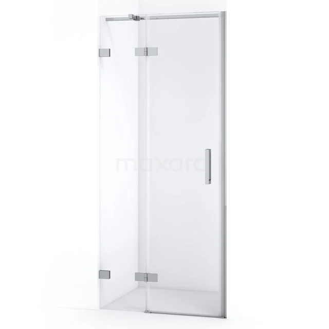 Diamond Shower door | 80 cm Chrome Clear glass Pivot door DDB21351320C